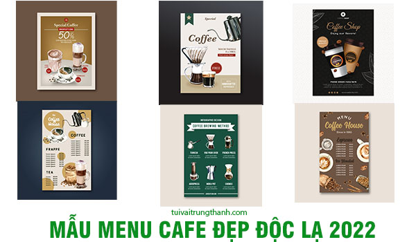 Mẫu Menu Cafe Đẹp Độc Lạ 2022 – Tải file vector thiết kế miễn phí