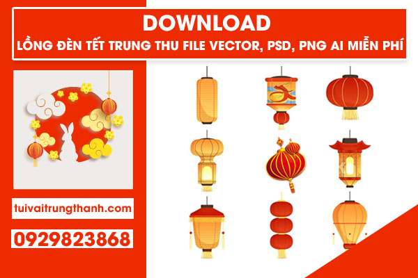 Download Lồng Đèn Tết Trung Thu File Vector, Psd, Png, Ai Miễn Phí | Công  Ty Túi Vải Trung Thành