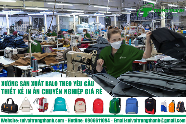 Xưởng may balo theo yêu cầu giá rẻ số #1 Việt Nam 