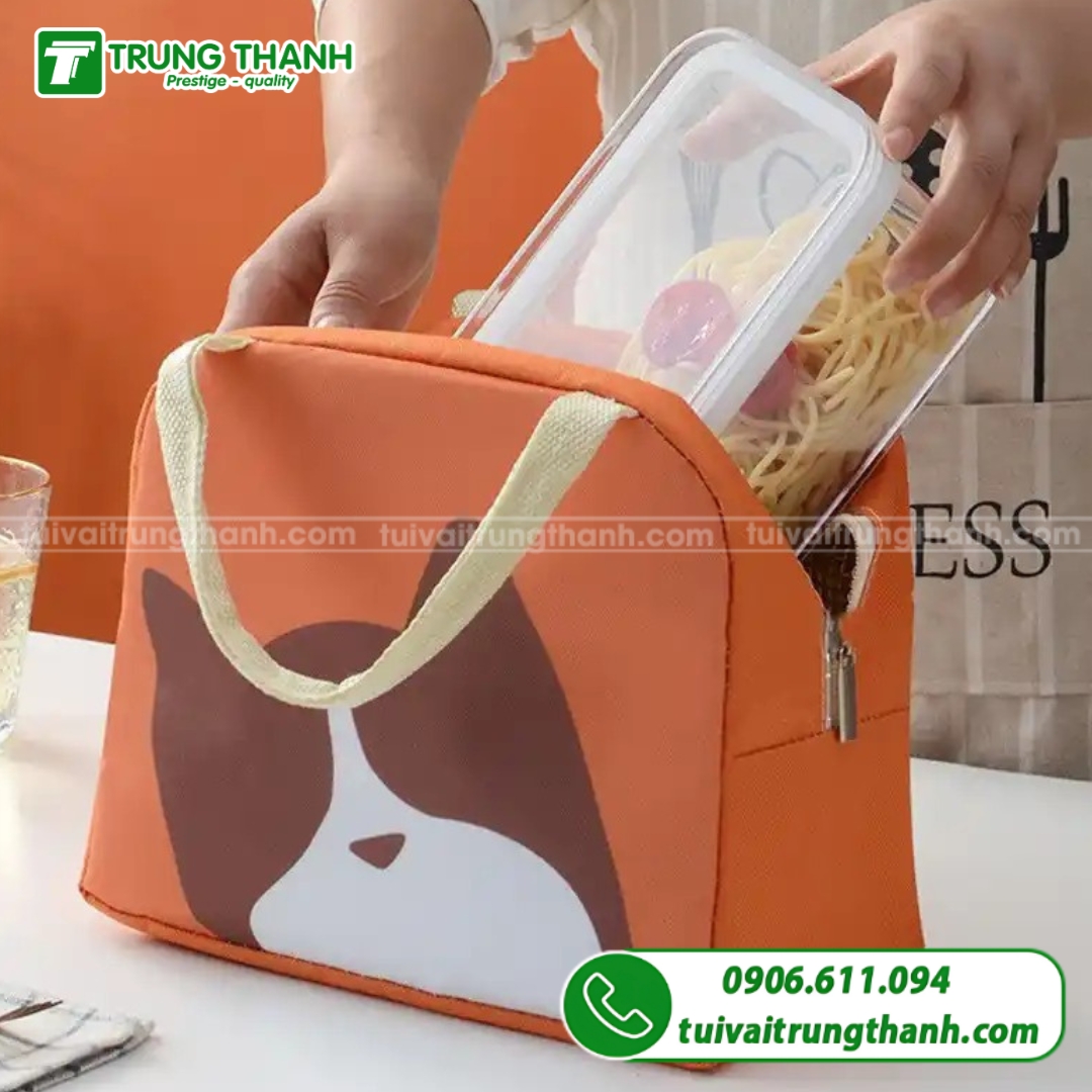 Túi vải đựng hộp cơm mang đi học
