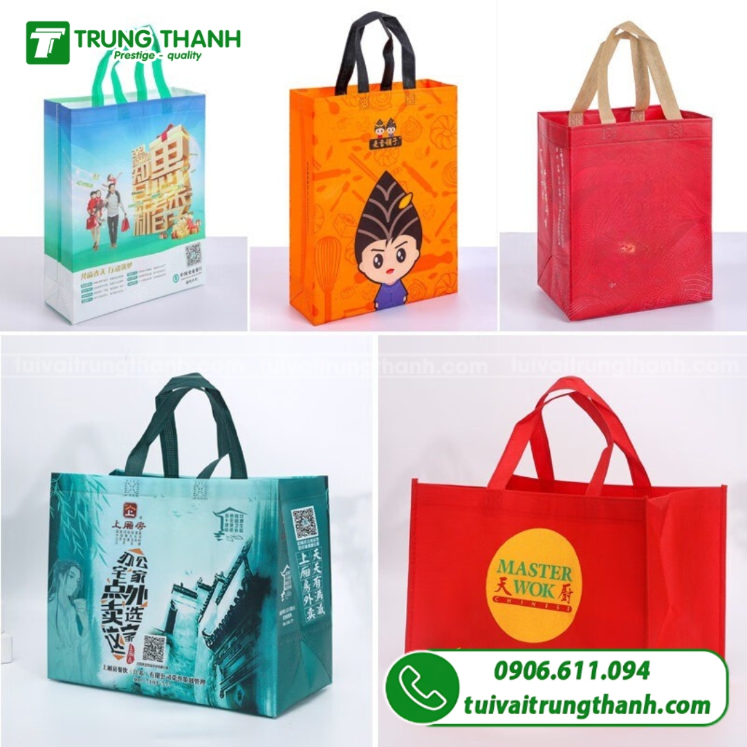 Túi vải không dệt cán màng đi chợ