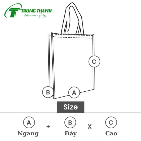 Cách tính kích thước túi không dệt