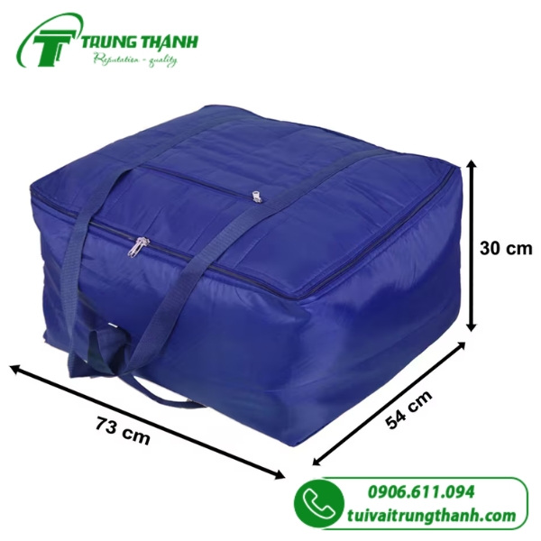 Kích thước túi vải dù du lịch