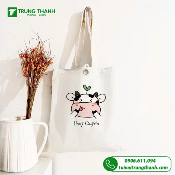 Túi vải canvas tote thời trang