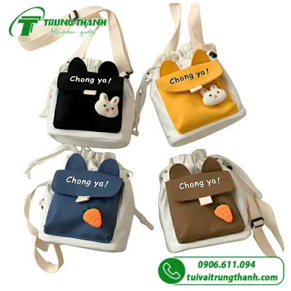 Túi vải cầm tay dễ thương