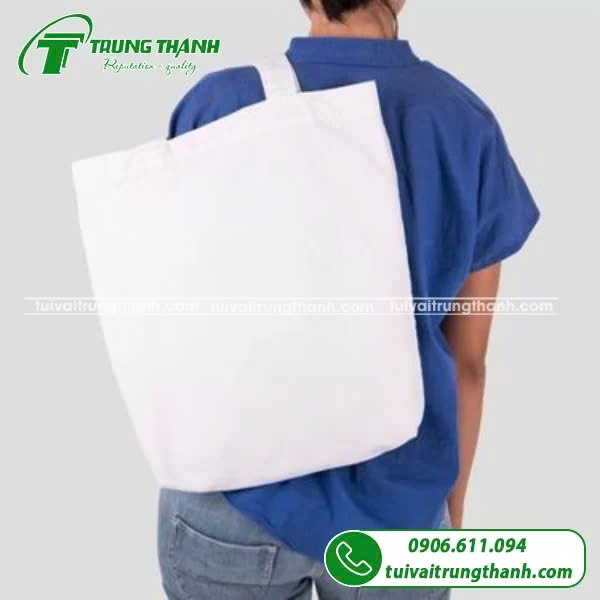 túi vải canvas trắng