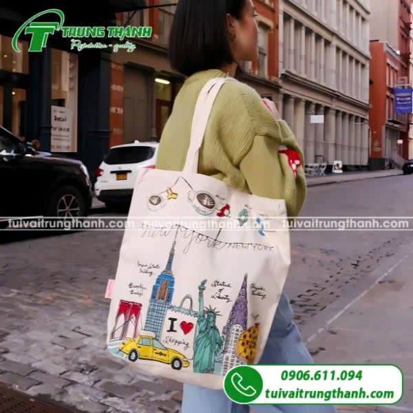 Túi vải canvas đi làm