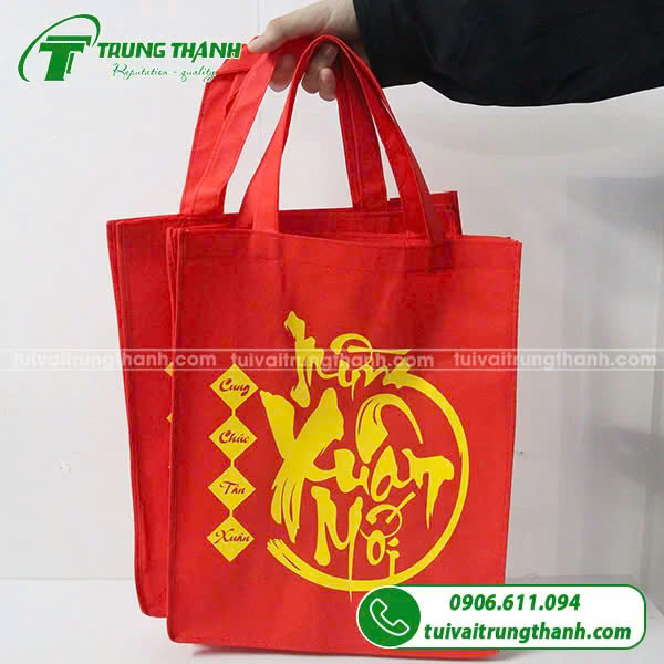 Túi vải hoa mai