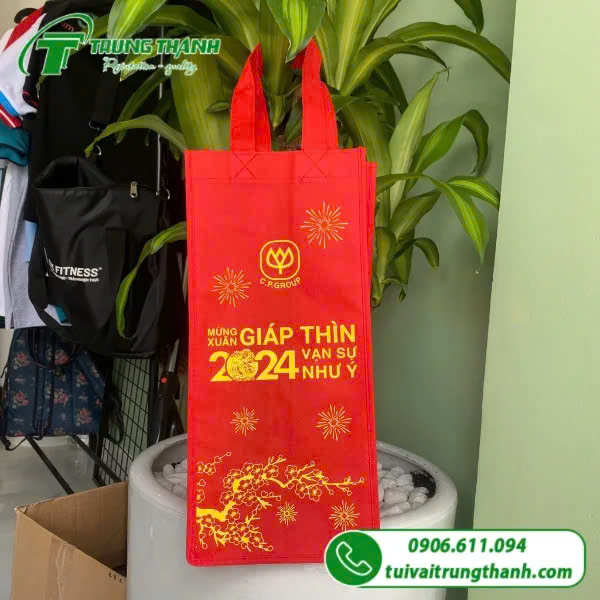 Túi vải không dệt đựng quà tặng tết 2024