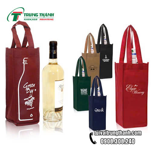 Công ty sản xuất túi vải không dệt đựng rượu
