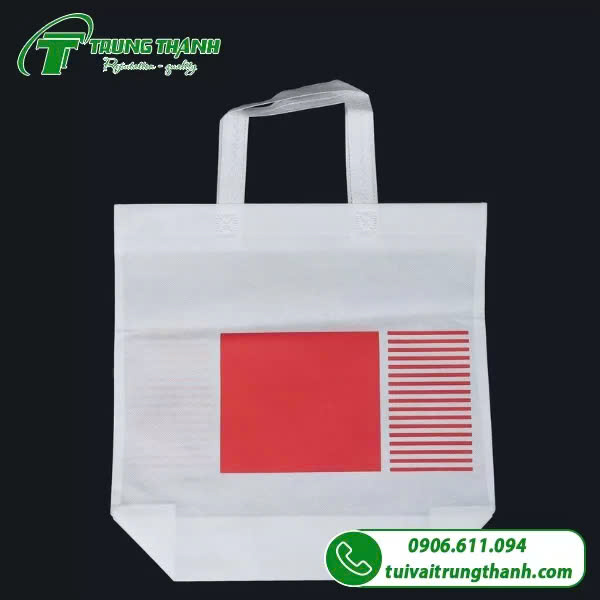Túi khong dệt màu trắng đáy thuyền
