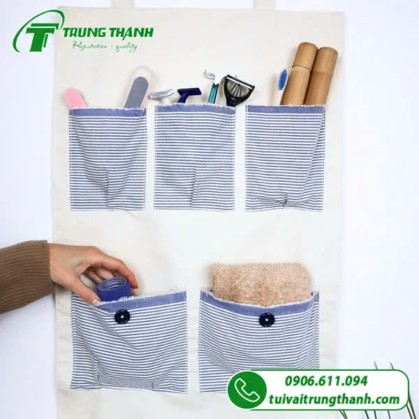 Mẫu túi vải treo tường đơn giản