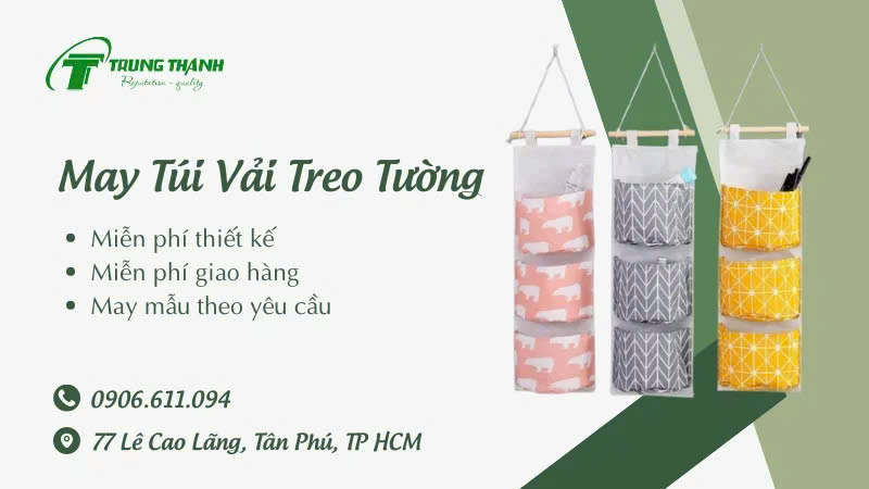 May túi vải treo tường chất lượng, số lượng lớn