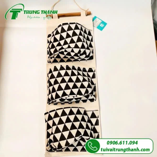 Túi n hiều ngăn treo tường hoa văn hiện đại