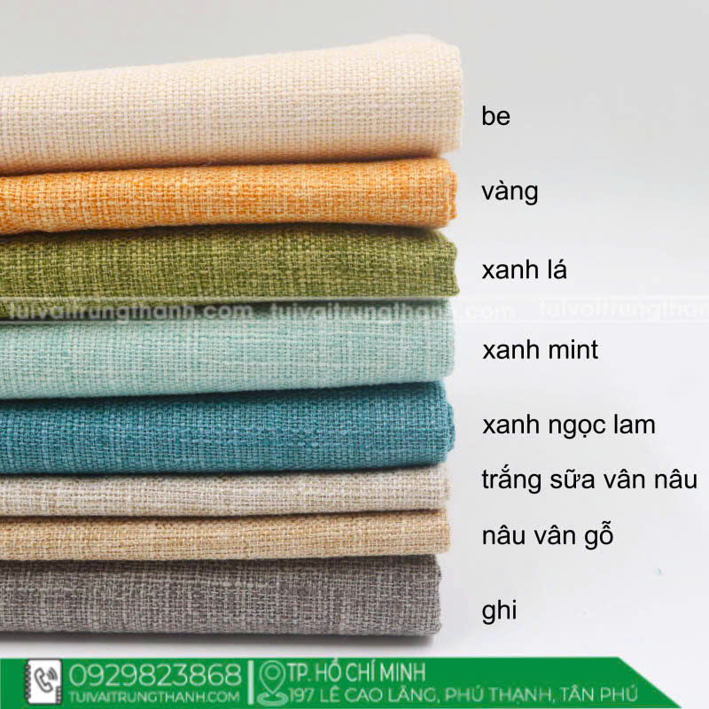 Bảng màu túi vải canvas