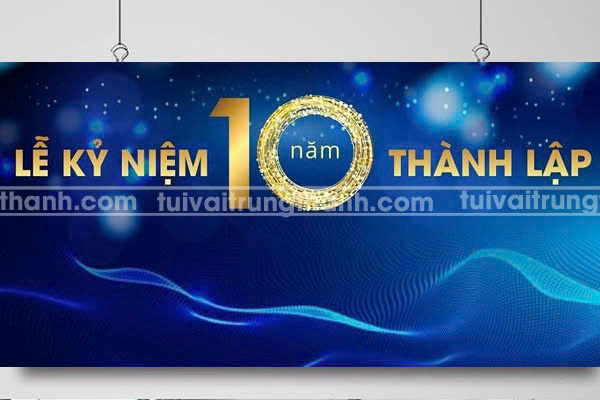 Mẫu backdrop team building thành lập công ty