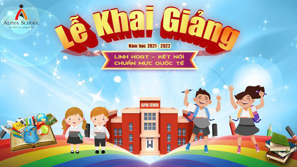 Background phông nền khai giảng đẹp