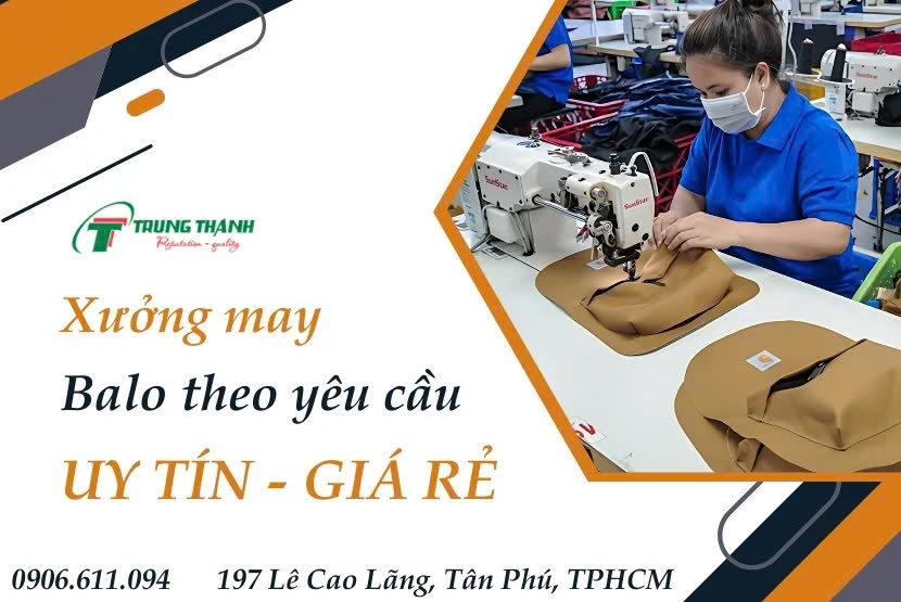 Liên hệ may balo theo yêu cầu
