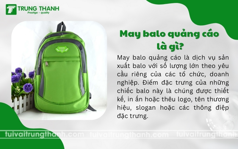 May balo quảng cáo là gì?