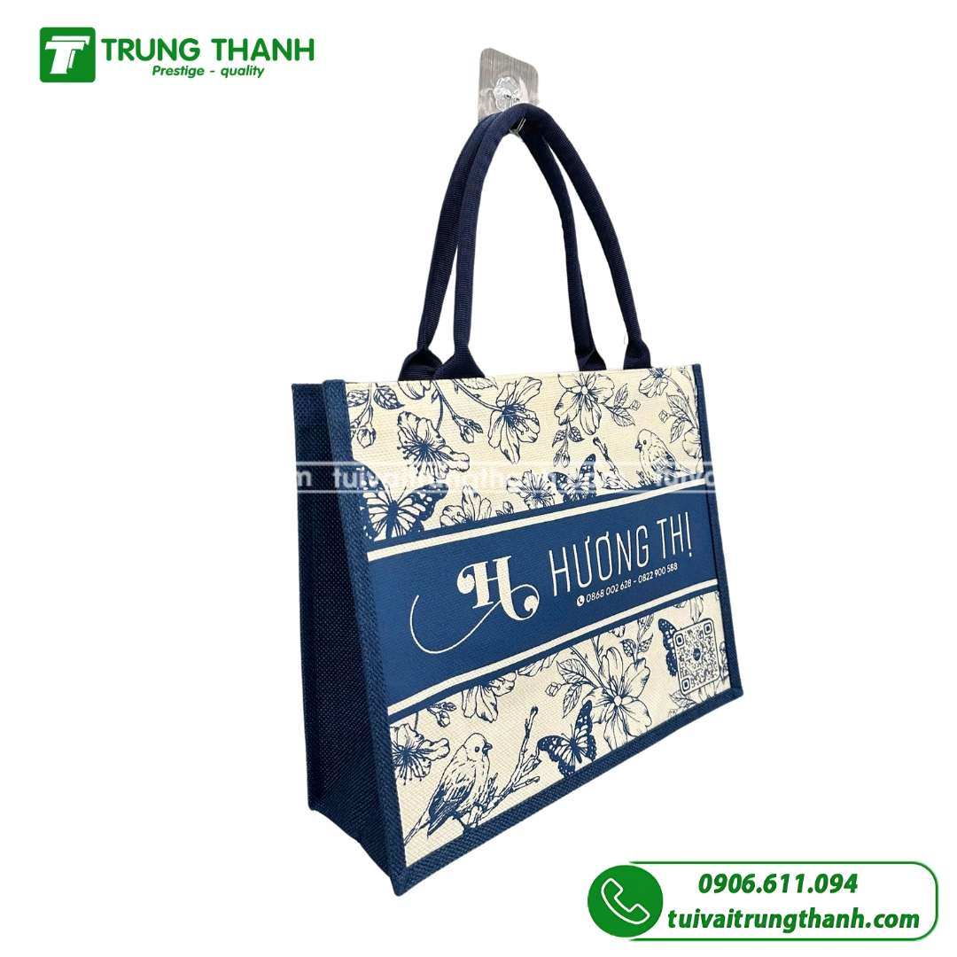 Túi linen mỹ phẩm Hương Thị