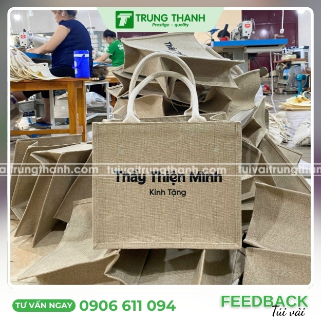 Mẫu túi vải đay của Chùa Long Quang