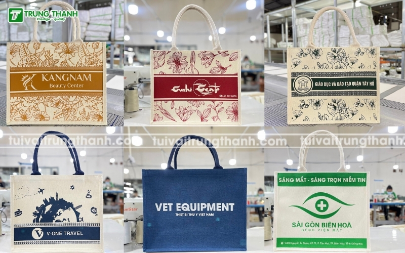 Túi vải đay in logo theo yêu cầu