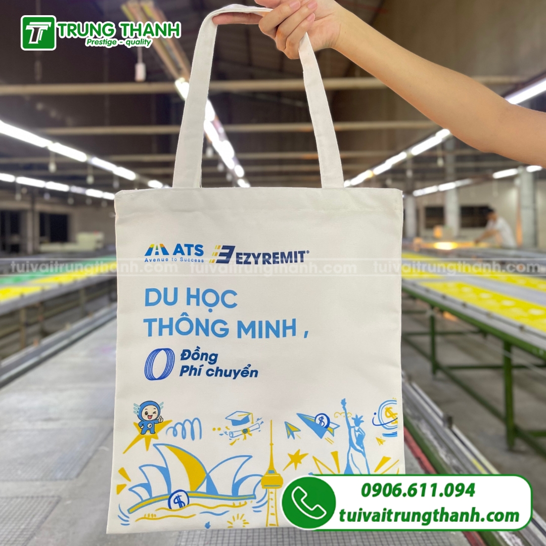 Mẫu túi vải canvas du học