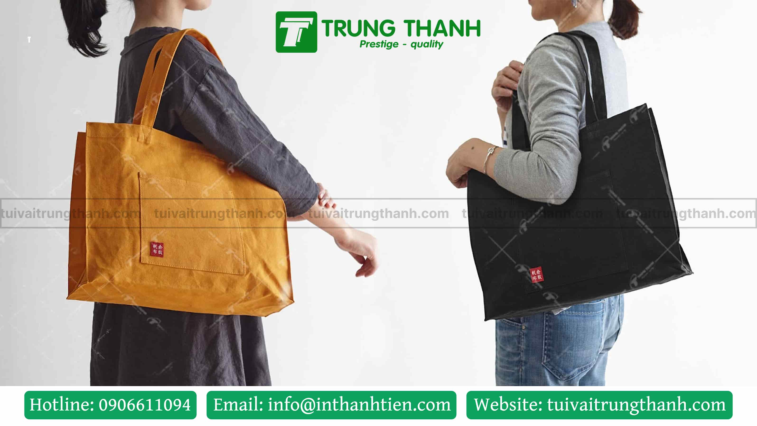 Mẫu túi vải bố dáng hộp thời trang