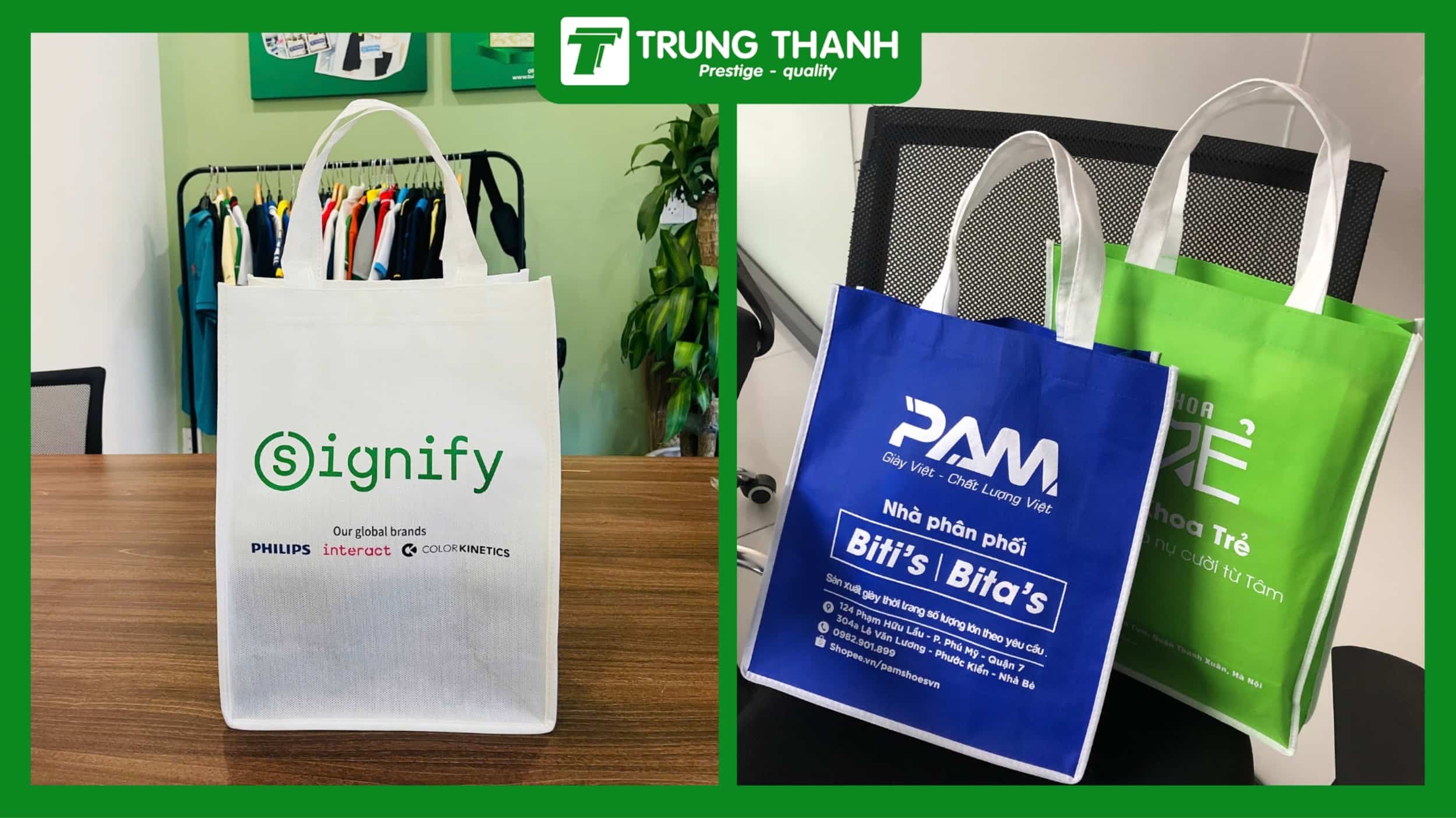 Ưu điểm của túi vải không dệt PP
