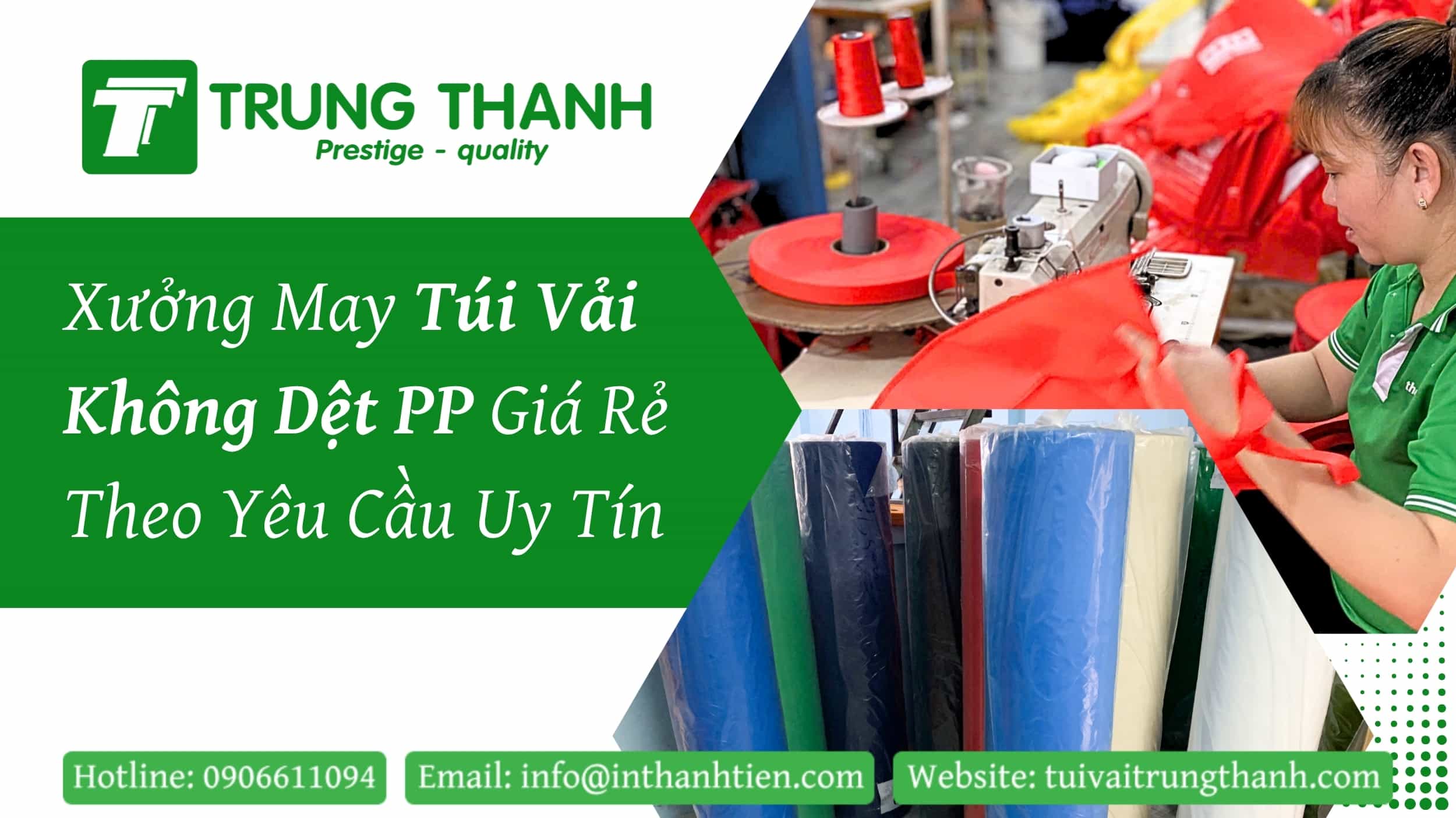 Xưởng sản xuất & In túi vải không dệt uy tín, giá sỉ