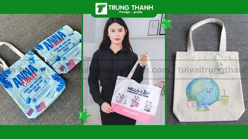 Túi vải canvas in logo theo yêu cầu