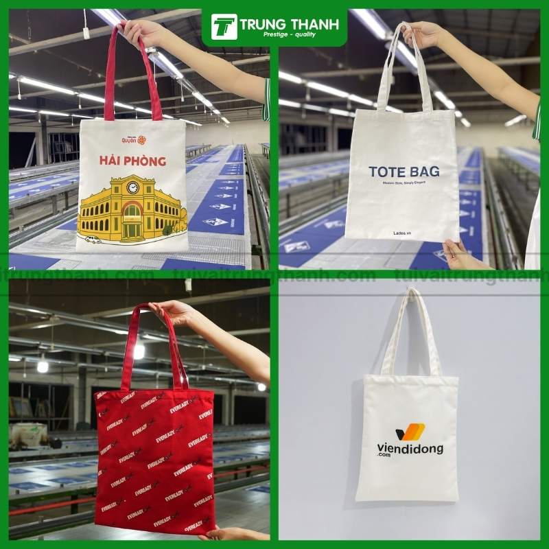 Các mẫu túi tote canvas đẹp tại Trung Thành